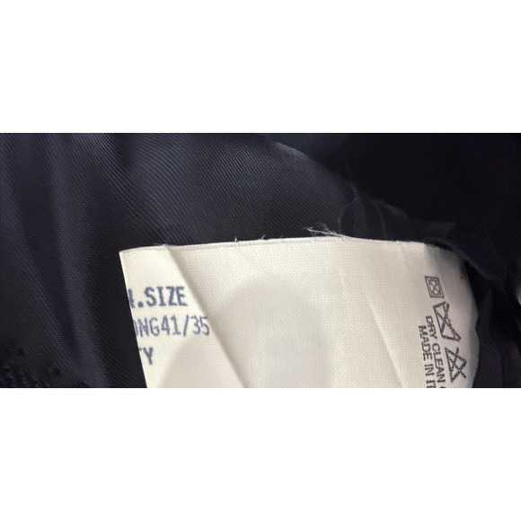Brooks Brothers 1818‎ Madison Made In Italy Blazer Navy Mens 41 Long Preppy - Picture 6 of 7